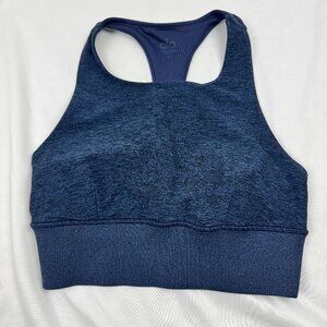 Alo Yoga Women Sports Bra Women Sz S Navy Racerback High Neck Activewear